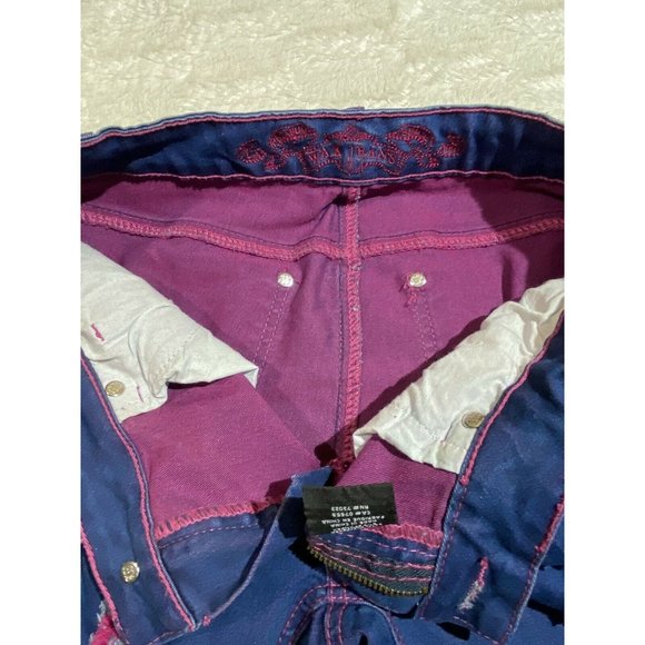 Wax Jean Blue Jeans women Size 9/31 distressed - Picture 10 of 12